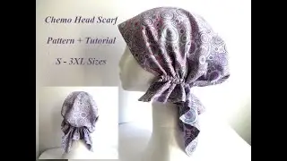 Sew cotton satin fabric chemo head scarf with elastic for woman or girl
