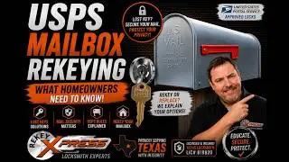 Lost USPS Mailbox Key?  ReKey Mailbox Key?  Replace mailbox lock...