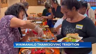 Waimanalo Thanksgiving tradition of feeding the homeless and community