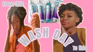 Wash Day Using The Mane Choice Tropical Moringa Collection | Jazmin Dennise