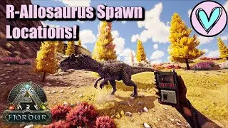 R-Allosaurus Spawn Locations! || Ark Fjordur!