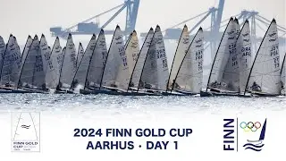 Highlights from Day 1 of the 2024 Finn Gold Cup in Aarhus