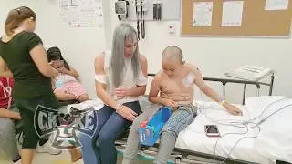 UFC Jessica Evil Eye with ChokeOuT Cancer at the Hospital