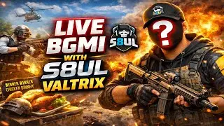 CLASSIC RANKED | BGMI LIVE WITH VALTRIX #valtrix #s8ul