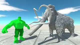 GREEN HULK WARRIOR VS CARNIVORE DINOSAURS DEATH RUN - Animal Revolt Battle Simulator