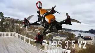 AOS 35 V2 (sub 250g) Insta360 GO 2 test flight