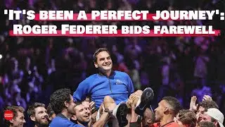 'It's been a perfect journey': Tennis legend Roger Federer bids tearful farewell to tennis