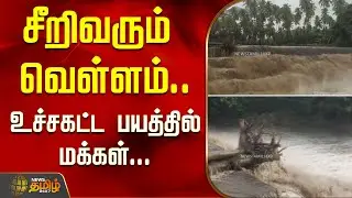 சீறிவரும் வெள்ளம்... உச்சகட்ட பயத்தில் மக்கள்...&nbsp;மிரட்டல்&nbsp;காட்சி | Theni heavy rain | Theni flood