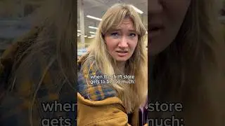 Crashing out in the thrift store