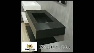 WELL CRAFTED AND FABRICATED SINK FROM PORCELAIN SLABS.