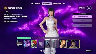 Fortnite Festival gameplay of the Rockstar LISA Set (Starlux Music Pass) (Icon Series) (LISA)