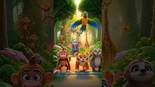 jungle marathon #jungle #marathon #viral #cartoon #shorts