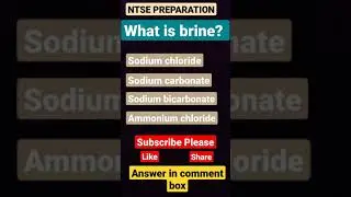 Chemistry For NTSE