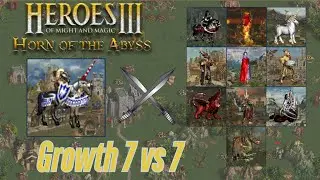 Champions Against Other T6+ Creatures 7 vs 7 in HoMM3: HotA
