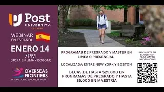 Post University de USA & Overseas Frontiers webinar en Spanish