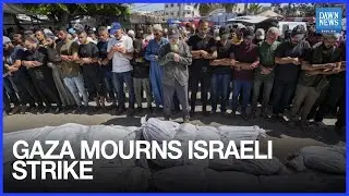 Gaza City Palestinians Mourn Relatives Killed in Israeli Strike, Nedics Say | Dawn News English