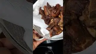 Fried goat meat