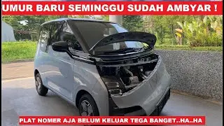 AIR EV Umur baru seminggu ,Plat nomer belum turun sudah Ambyar..ha..ha