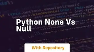 python none vs null