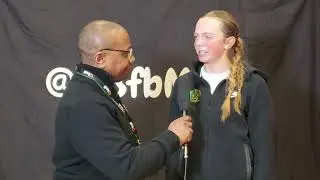 Talking with Molly Gilbert of Medina after her performance in the 28.5 Ohio Classic. 