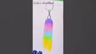 #Shorts| Keychain drawing| Keychain tutorial | Easy drawing| Laiba's sketchbook
