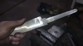 Fazendo um RICASSO NEGATIVO em uma faca de caça
