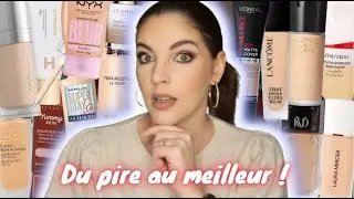 Je classe les 15 fonds de teint que j'ai essayé en 2023 du pire au meilleur !