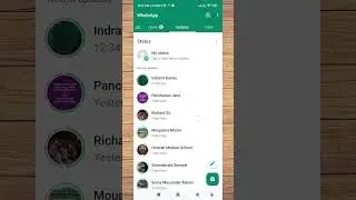 How to change WhatsApp status from  new horizontal mode  to vertical mode ( old format).