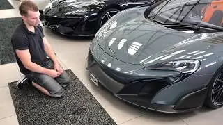 Mclaren 675LT no drill front license plate mount
