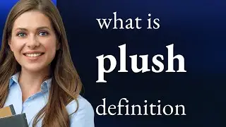 Plush &bull; meaning of PLUSH
