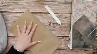 Creating a Junk Journal From Scratch with a Paper Bag (No Talking)