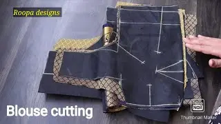 very easy lining silk blouse cutting and stitching part 1