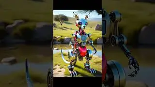 hybrid video of robot 🤖 and kangaroo 🦘 #robot #kangaroo