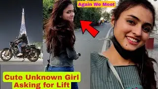 Cute Unknown Girl Asking for Lift 🥺❤️|Again We Meet 😚| @CharliesVlog