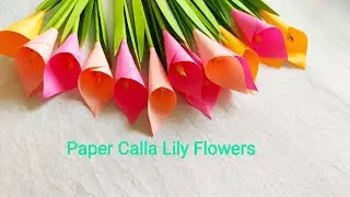 কাগজের ফুল বানানো/Easy and Beautiful Paper Flowers/Paper Craft/DIY Home Decor/ kagojer ful new