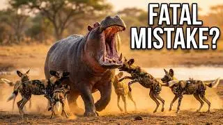 Hippo ATTACKS Wild Dog pack | RAW & REAL CITA