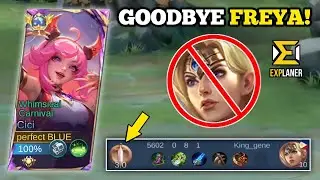 CICI BEST BUILD TO DOMINATE FREYA IN EXP LANE!😱 (100% broken!💀) | CICI VS. FREYA -MLBB🔥