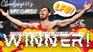 Cloudsey420'3 UFC Cards 3000 subscriber GIVEAWAY WINNER! Happy Holidays!!! LFG!