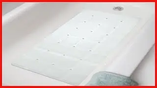 Sultan's Linens Foldable Rubber Bath Mat for Textured and Reglazed Surface 29