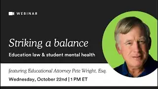 Striking a balance: Education law & student mental health