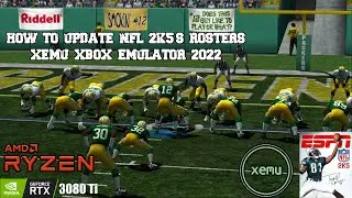 How To Update ALL 2K5 sports Rosters (NFL, NBA, NHL)  for Xemu Xbox emulator 2022