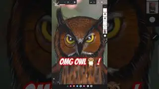 Drawing an Owl | Infinite Painter | Digital Art with Galaxy Tab S9 + S Pen #samsungai #drawing