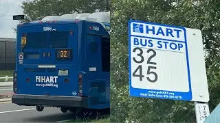 Hart bus #1966 on Route 32 at West Tampa Transfer Center