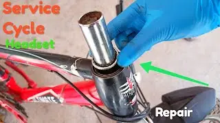 How to service cycle head set.How to repair cycle handle