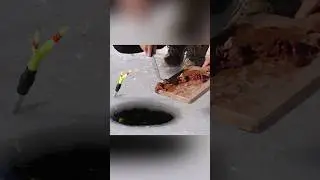 Ice Fishing on a Frozen Lake: The Heated Metal Technique #fishing #fish