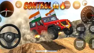 Control Lost 😱 | Modified Mahindra Thar Car Games : Indian Cars (Gadi Wala Game)