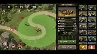 WWII Defense: RTS Army TD Game (mobile) Level 26 (Normal)