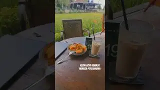 Kedai Kopi Rumasa di Bogor. Nuansa persawahan ala Ubud #cafe #bogor #bogorhits #nature #coffee