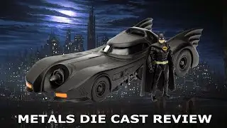 Batman 1989 with Batmobile 1:24 Scale from JadaToys (Metal Diecast Review)