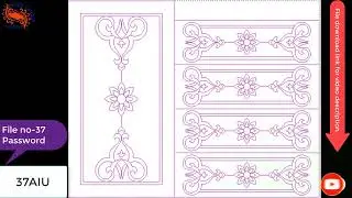 2D Free  Wardrope design in Artcam l Free 2D Design(Art & Dxf) File l Shojibcottage